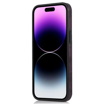 Leather Cell Phone Case for iPhone 14 Pro Shell Logo View Scratch-proof Protective Cover