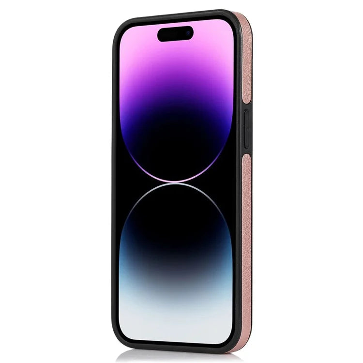 Leather Cell Phone Case for iPhone 14 Pro Shell Logo View Scratch-proof Protective Cover