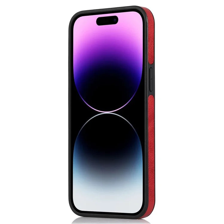 Leather Cell Phone Case for iPhone 14 Pro Shell Logo View Scratch-proof Protective Cover