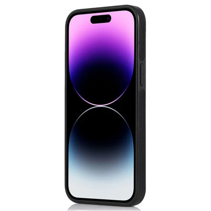 Leather Cell Phone Case for iPhone 14 Pro Shell Logo View Scratch-proof Protective Cover