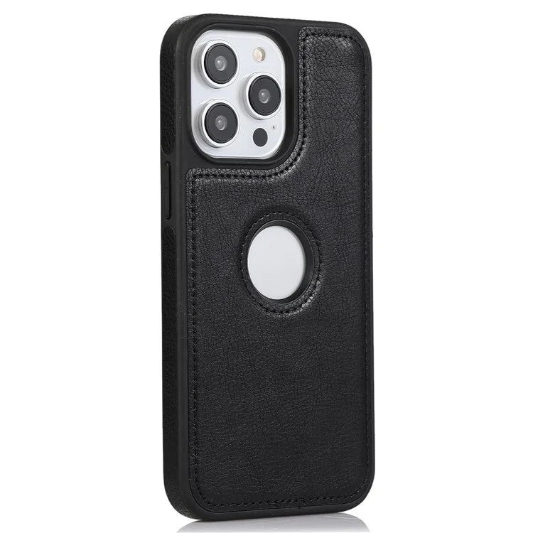 Leather Cell Phone Case for iPhone 14 Pro Shell Logo View Scratch-proof Protective Cover