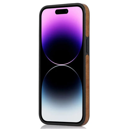 Leather Cell Phone Case for iPhone 14 Pro Shell Logo View Scratch-proof Protective Cover
