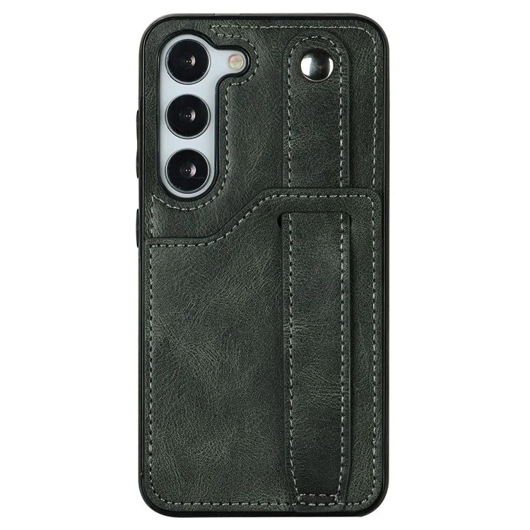 For Samsung Galaxy S23 FE Case Anti-scratch RFID Blocking Wristband Kickstand Phone Cover