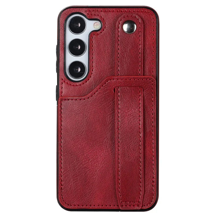 For Samsung Galaxy S23 FE Case Anti-scratch RFID Blocking Wristband Kickstand Phone Cover
