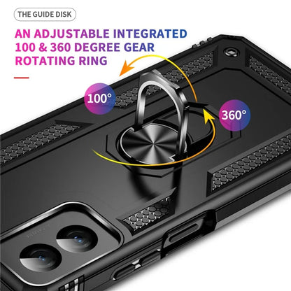 For Motorola Moto G Power (2024) Case Ring Car Mount Kickstand PC+TPU Hybrid Phone Cover