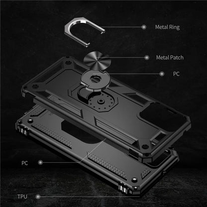 For Motorola Moto G Power (2024) Case Ring Car Mount Kickstand PC+TPU Hybrid Phone Cover