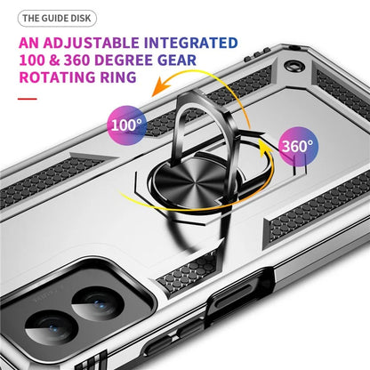 For Motorola Moto G Power (2024) Case Ring Car Mount Kickstand PC+TPU Hybrid Phone Cover