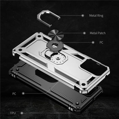 For Motorola Moto G Power (2024) Case Ring Car Mount Kickstand PC+TPU Hybrid Phone Cover