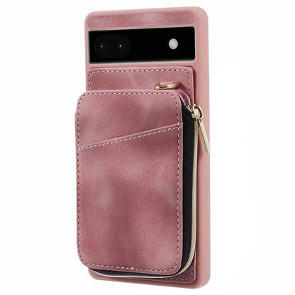 For Google Pixel 6a Phone Cover Card Case Crossbody Phone Bag with 2 Strap