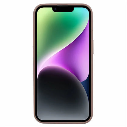Skin-touch Cover for iPhone 14 Drop-proof Liquid Silicone Cell Phone Case