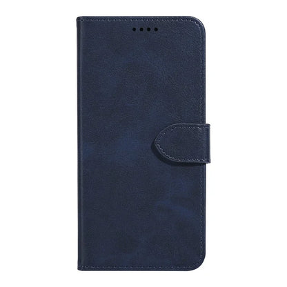 For ZTE Blade A54 Leather Case Calf Texture Phone Wallet Stand