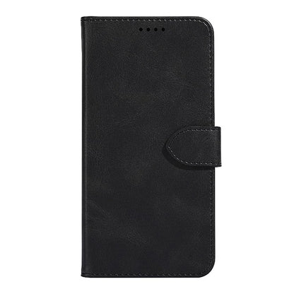 For ZTE Blade A54 Leather Case Calf Texture Phone Wallet Stand