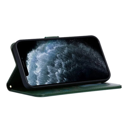 For ZTE Blade A54 Leather Case Calf Texture Phone Wallet Stand