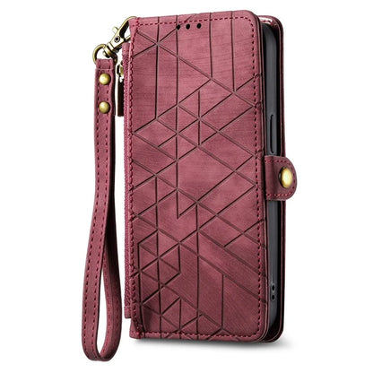 For Xiaomi Redmi Note 13 Pro+ 5G Cell Phone Case Imprinted Zipper Pocket Shockproof Cover with Stand