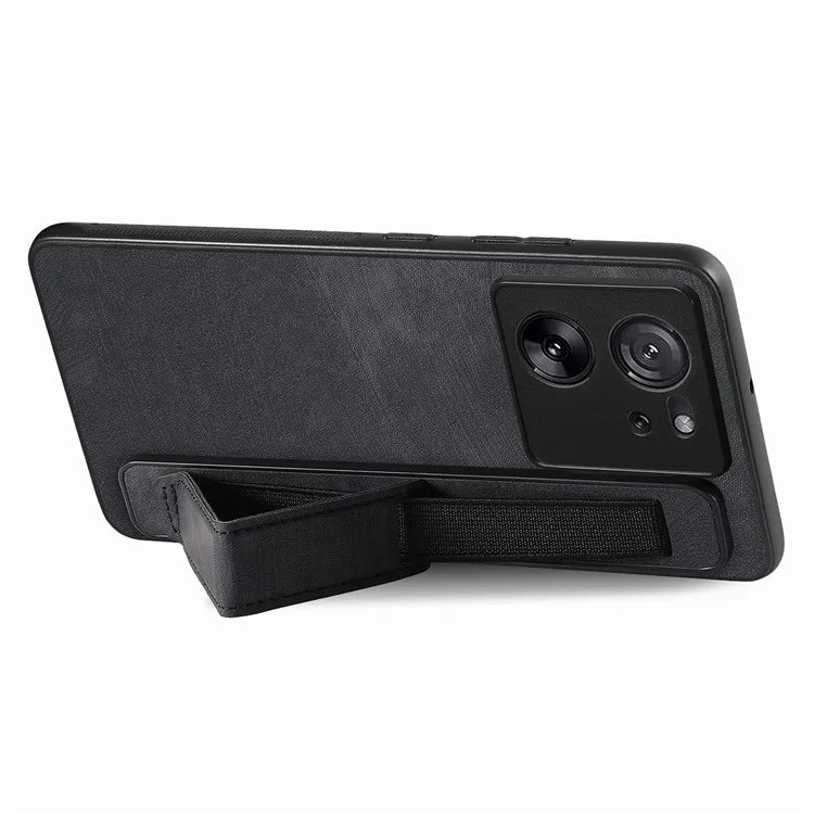 D11 For Xiaomi 13T / 13T Pro Cell Phone Case Vintage PU Leather+TPU Cover with Wristband Design