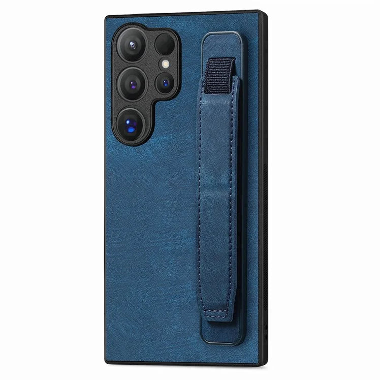 D11 For Samsung Galaxy S24 Ultra Case Vintage PU Leather+TPU Phone Guard Cover