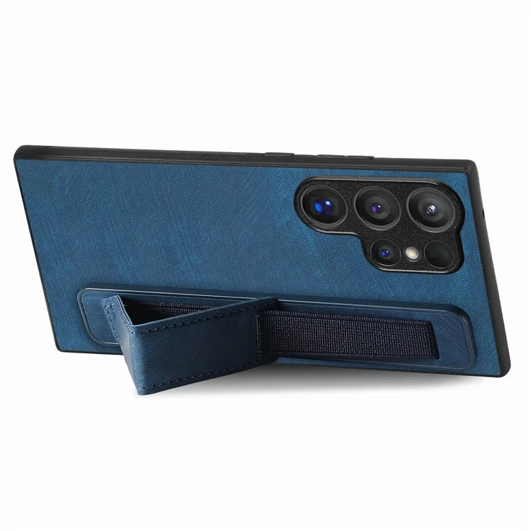 D11 For Samsung Galaxy S24 Ultra Case Vintage PU Leather+TPU Phone Guard Cover
