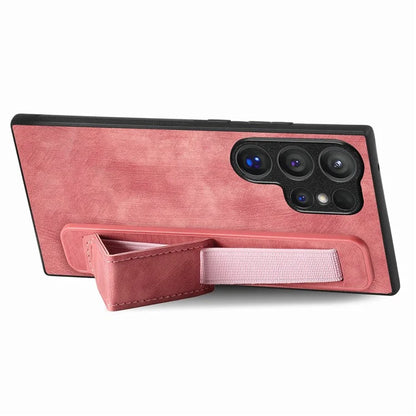 D11 For Samsung Galaxy S24 Ultra Case Vintage PU Leather+TPU Phone Guard Cover