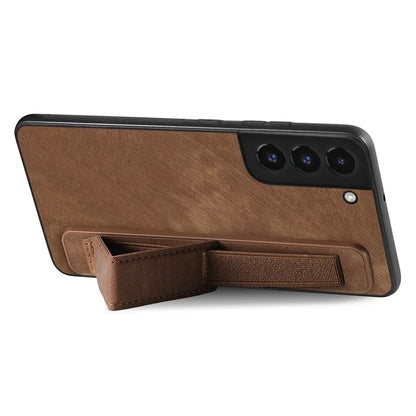 D11 For Samsung Galaxy S22+ 5G Case Slim-Fit Vintage PU Leather+TPU Phone Protector