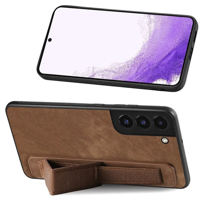 D11 For Samsung Galaxy S22+ 5G Case Slim-Fit Vintage PU Leather+TPU Phone Protector