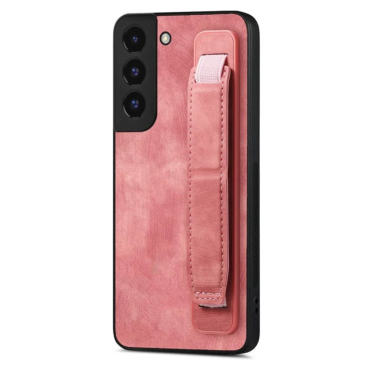 D11 For Samsung Galaxy S22+ 5G Case Slim-Fit Vintage PU Leather+TPU Phone Protector