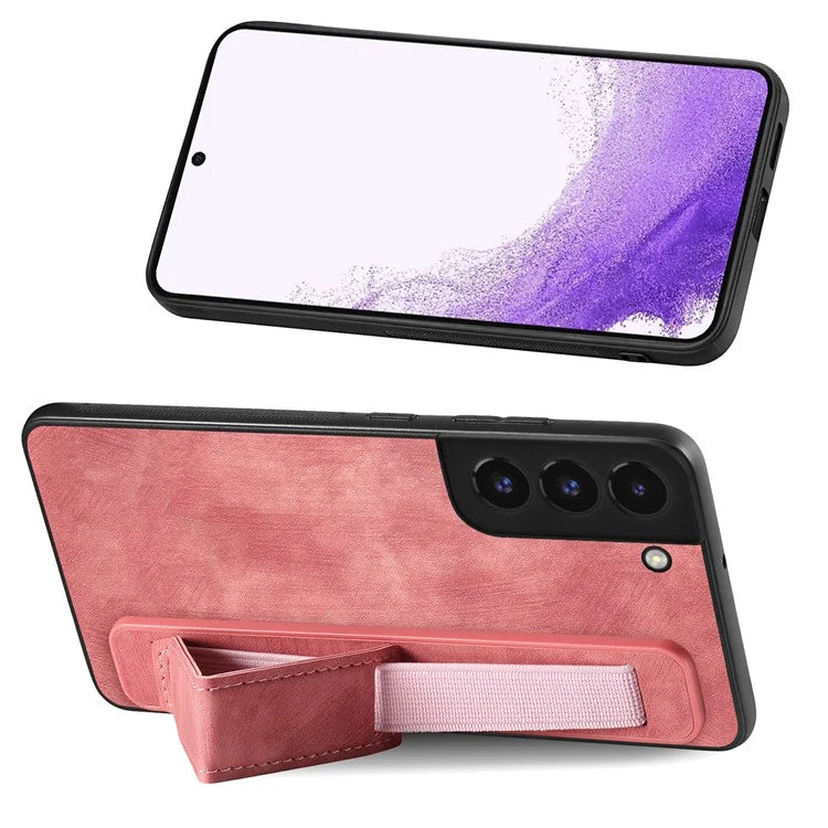 D11 For Samsung Galaxy S22+ 5G Case Slim-Fit Vintage PU Leather+TPU Phone Protector