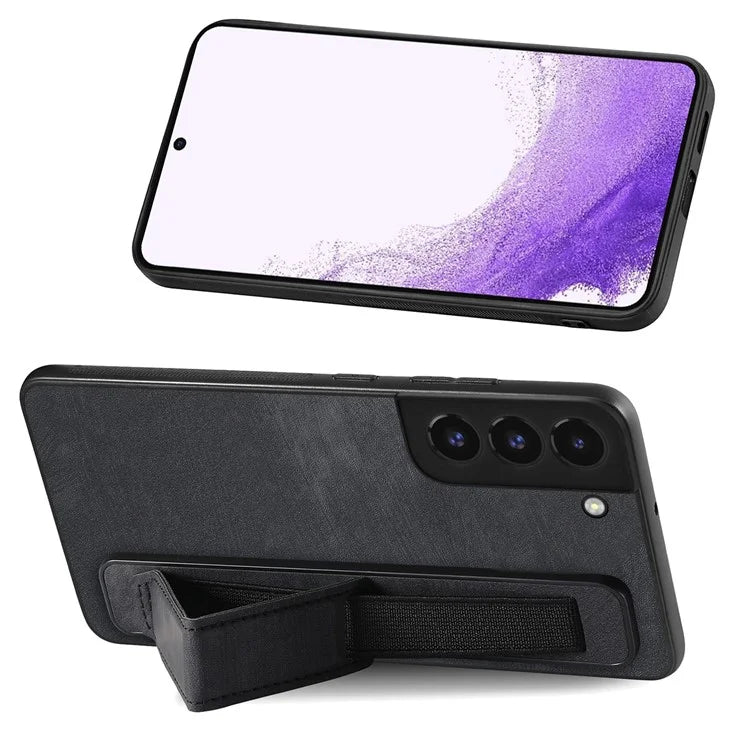 D11 For Samsung Galaxy S22+ 5G Case Slim-Fit Vintage PU Leather+TPU Phone Protector