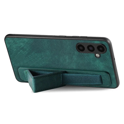 D11 For Samsung Galaxy A13 5G Case Wristband Kickstand Retro Leather Coated TPU Cover