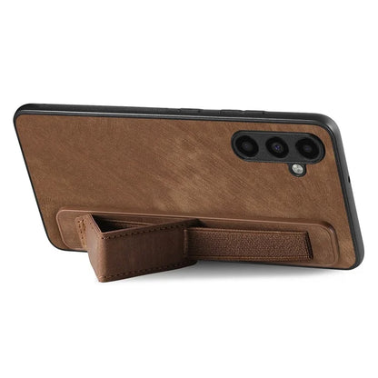 D11 For Samsung Galaxy A54 5G Case Wristband Kickstand Leather+TPU Cover