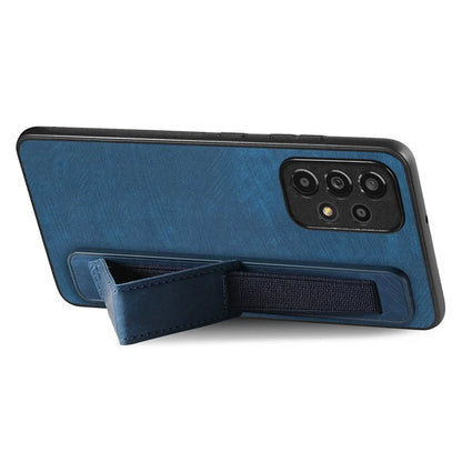 D11 For Samsung Galaxy A53 5G Phone Case Leather+TPU Cover Wristband Kickstand