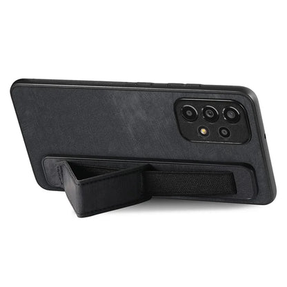 D11 For Samsung Galaxy A53 5G Phone Case Leather+TPU Cover Wristband Kickstand