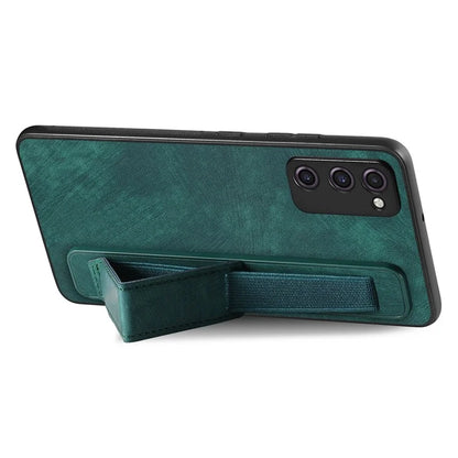 D11 For Samsung Galaxy S20 FE / S20 FE 5G / S20 FE 2022 / S20 Lite Retro Phone Case Wristband Kickstand