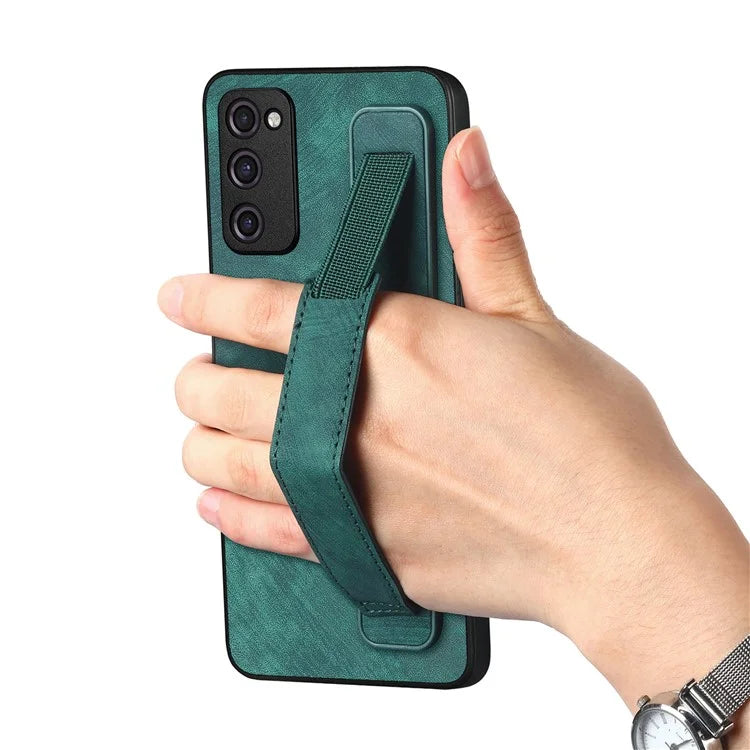 D11 For Samsung Galaxy S20 FE / S20 FE 5G / S20 FE 2022 / S20 Lite Retro Phone Case Wristband Kickstand