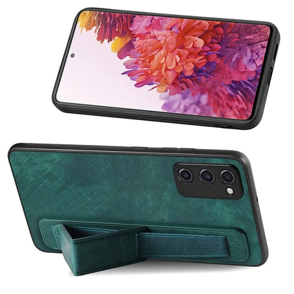 D11 For Samsung Galaxy S20 FE / S20 FE 5G / S20 FE 2022 / S20 Lite Retro Phone Case Wristband Kickstand