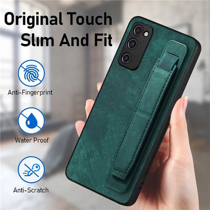 D11 For Samsung Galaxy S20 FE / S20 FE 5G / S20 FE 2022 / S20 Lite Retro Phone Case Wristband Kickstand