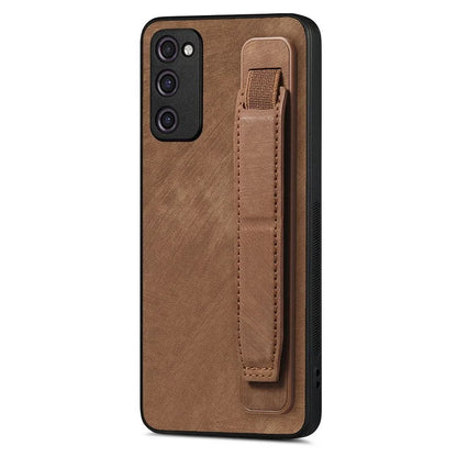 D11 For Samsung Galaxy S20 FE / S20 FE 5G / S20 FE 2022 / S20 Lite Retro Phone Case Wristband Kickstand