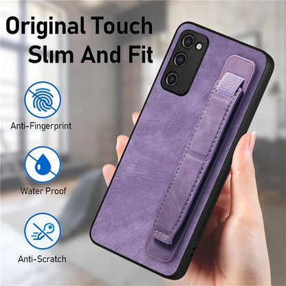 D11 For Samsung Galaxy S20 FE / S20 FE 5G / S20 FE 2022 / S20 Lite Retro Phone Case Wristband Kickstand