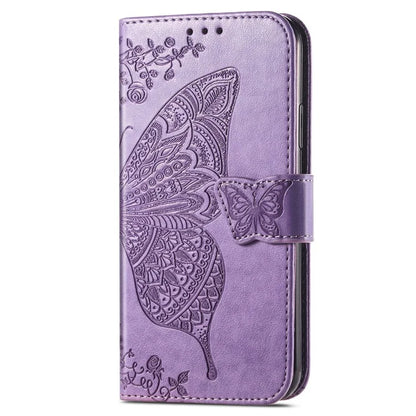 For ZTE Blade L220 Cell Phone Case Butterfly Imprinted Wallet Stand Shockproof Cover with Wallet