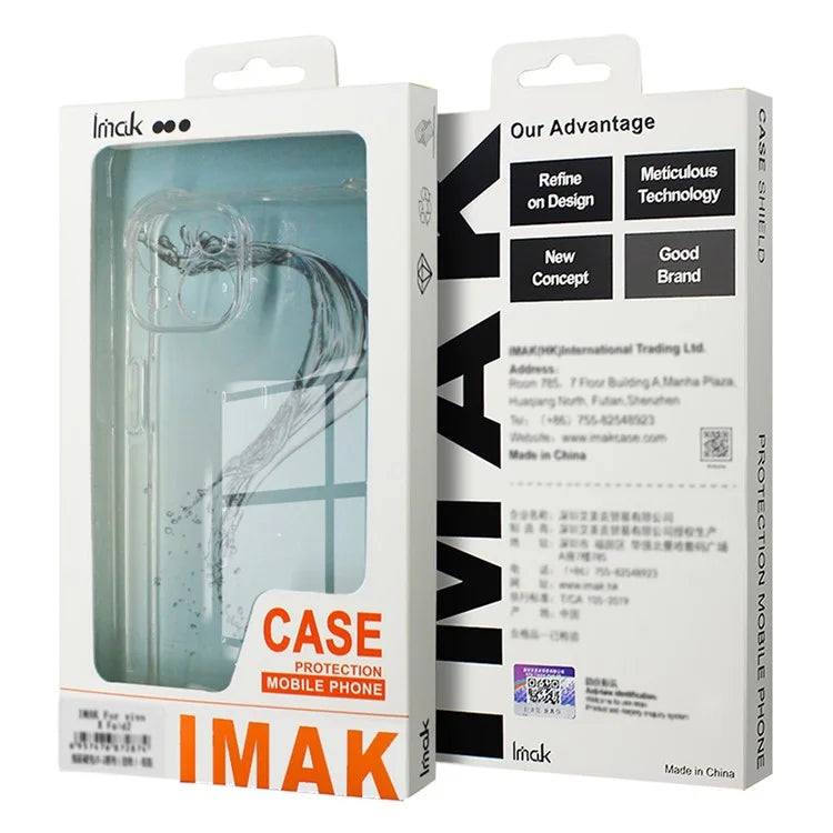 IMAK For OnePlus 12 5G HD Clear Case TPU Phone Back Cover