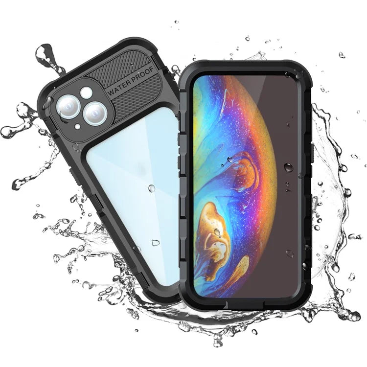 SHELLBOX M Series for iPhone 13 6.1 inch Case Metal IP68 Waterproof Diving Phone Case