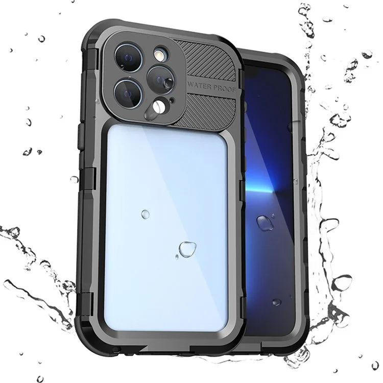 SHELLBOX M Series for iPhone 13 Pro 6.1 inch Waterproof Case Metal IP68 Diving Phone Case