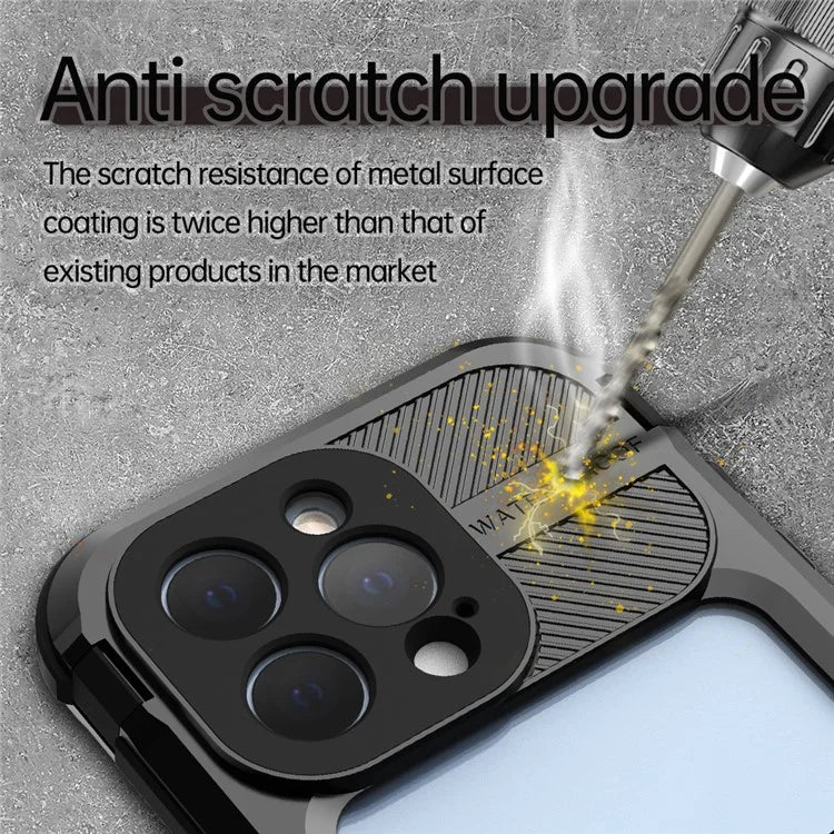 SHELLBOX M Series for iPhone 13 Pro 6.1 inch Waterproof Case Metal IP68 Diving Phone Case