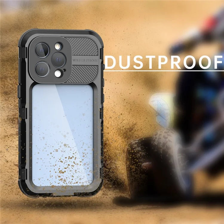 SHELLBOX M Series for iPhone 13 Pro 6.1 inch Waterproof Case Metal IP68 Diving Phone Case