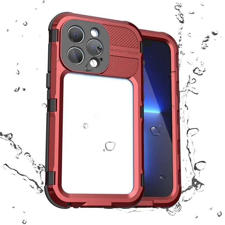 SHELLBOX M Series for iPhone 13 Pro 6.1 inch Waterproof Case Metal IP68 Diving Phone Case