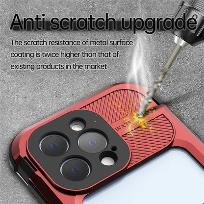 SHELLBOX M Series for iPhone 13 Pro 6.1 inch Waterproof Case Metal IP68 Diving Phone Case