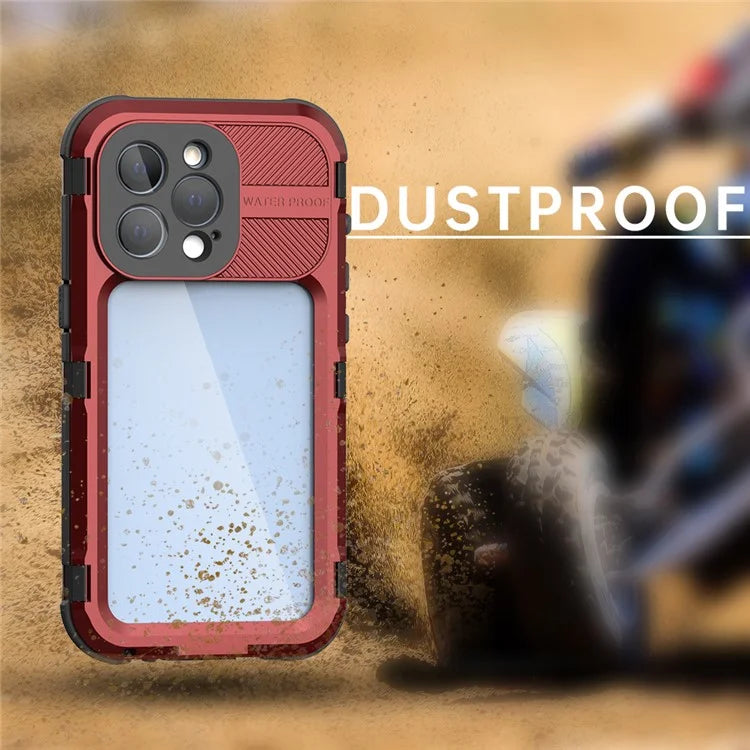 SHELLBOX M Series for iPhone 13 Pro 6.1 inch Waterproof Case Metal IP68 Diving Phone Case