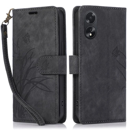 For Oppo A98 5G Cell Phone Case Imprinted PU Leather+TPU Cover with Wallet Stand