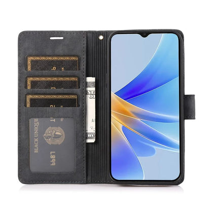 For Oppo A98 5G Cell Phone Case Imprinted PU Leather+TPU Cover with Wallet Stand