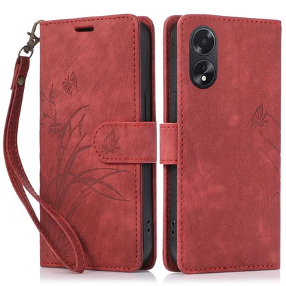 For Oppo A98 5G Cell Phone Case Imprinted PU Leather+TPU Cover with Wallet Stand