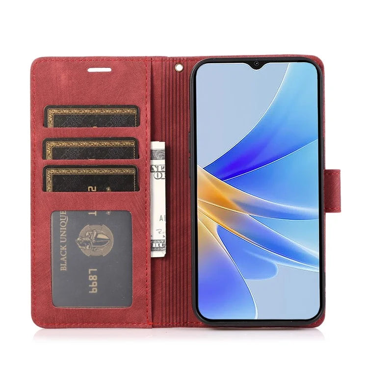 For Oppo A98 5G Cell Phone Case Imprinted PU Leather+TPU Cover with Wallet Stand